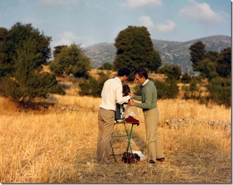 Gregory Markopoulos & Robert Beavers at Temenos site_1980