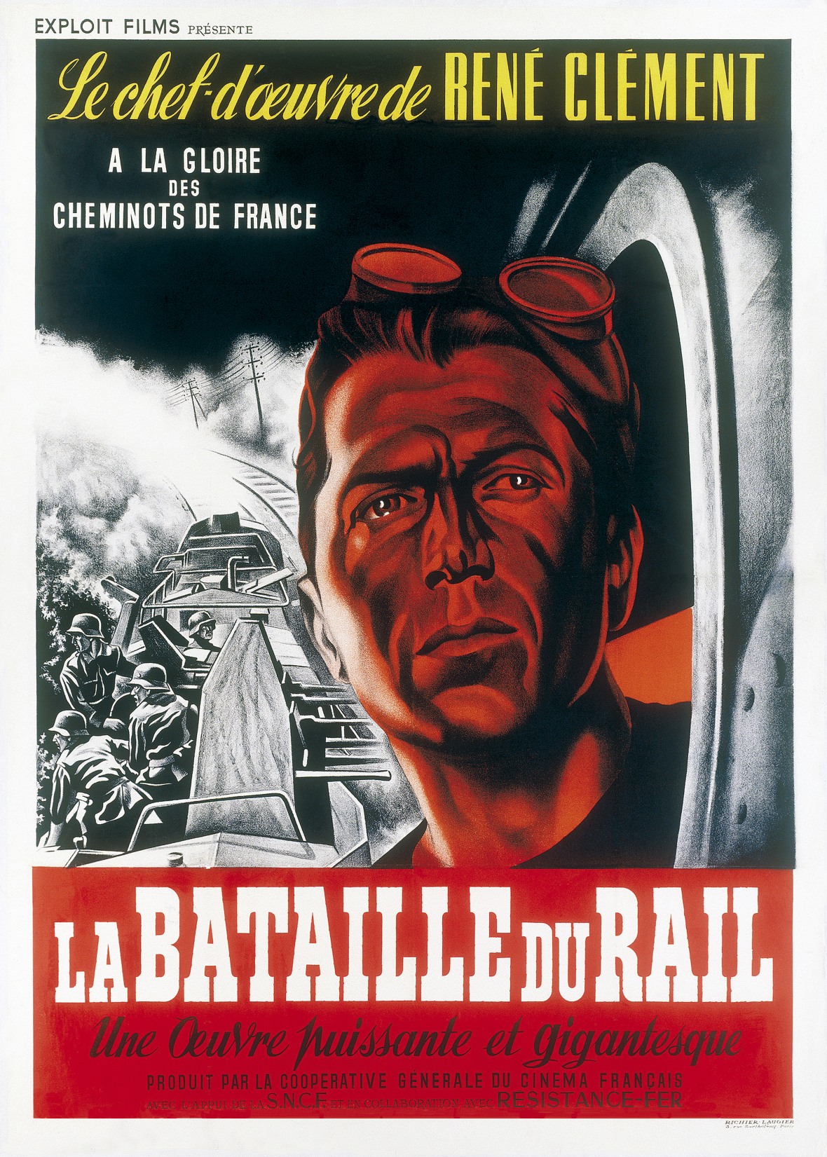 Affiche de " La Bataille du Rail ".